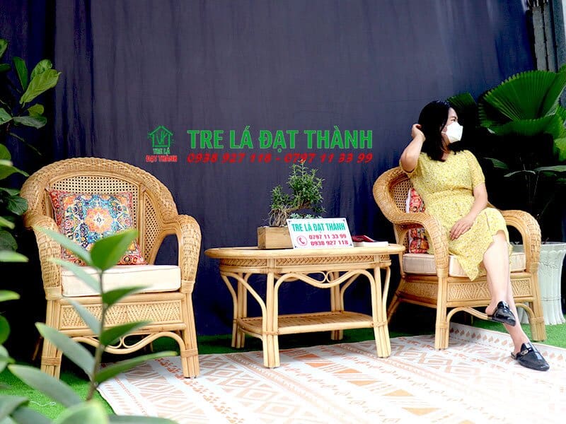 Ghế Mây Mắt Cáo - GMMC005